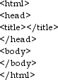 html tutorial